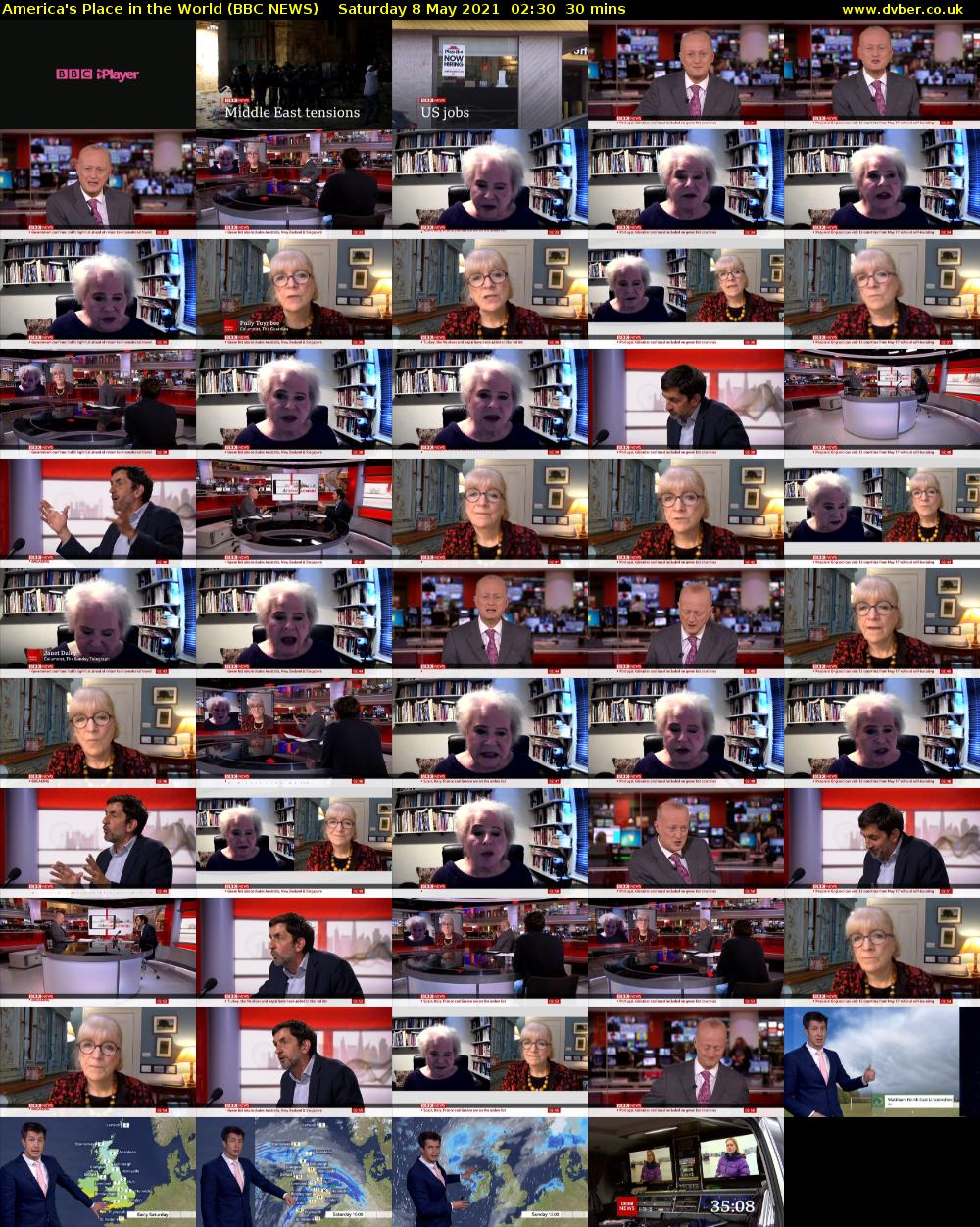 America's Place in the World (BBC NEWS) Saturday 8 May 2021 02:30 - 03:00