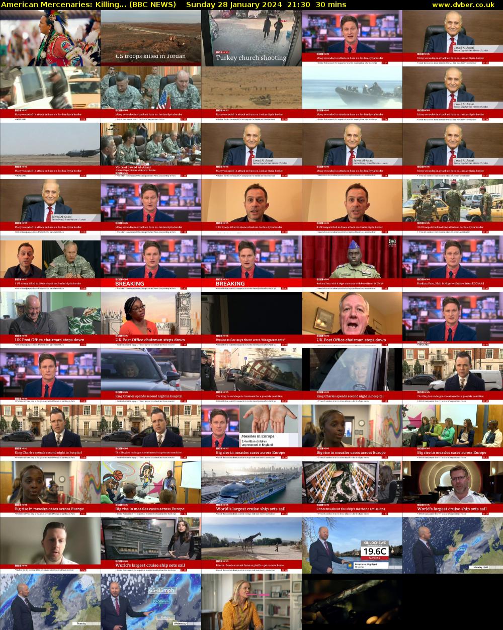 American Mercenaries: Killing... (BBC NEWS) Sunday 28 January 2024 21:30 - 22:00