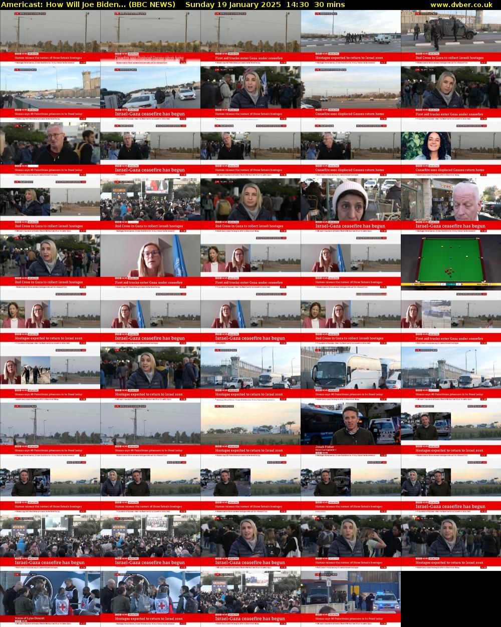 Americast: How Will Joe Biden... (BBC NEWS) Sunday 19 January 2025 14:30 - 15:00