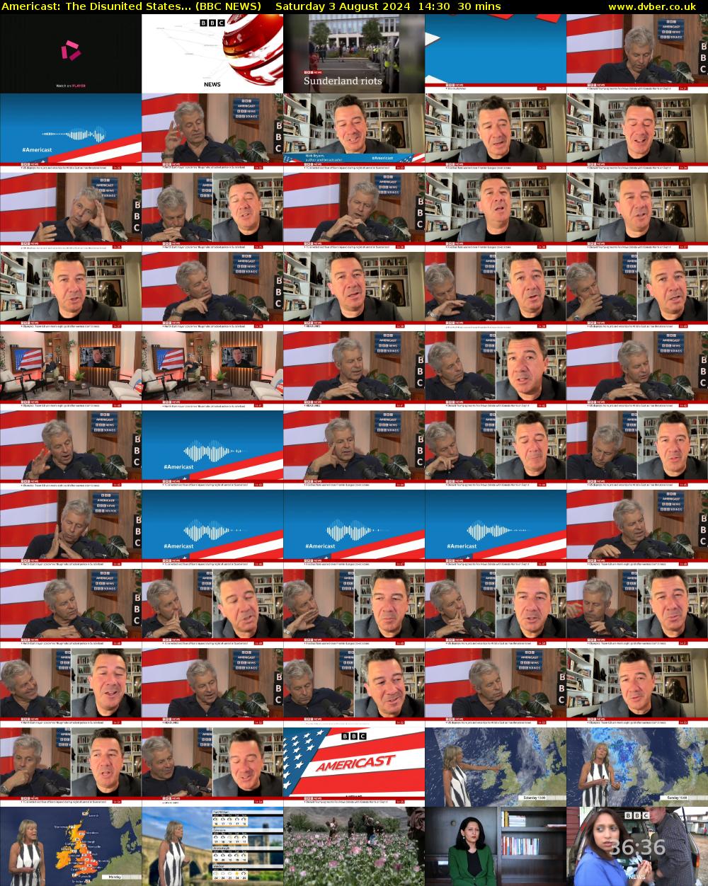 Americast: The Disunited States... (BBC NEWS) Saturday 3 August 2024 14:30 - 15:00