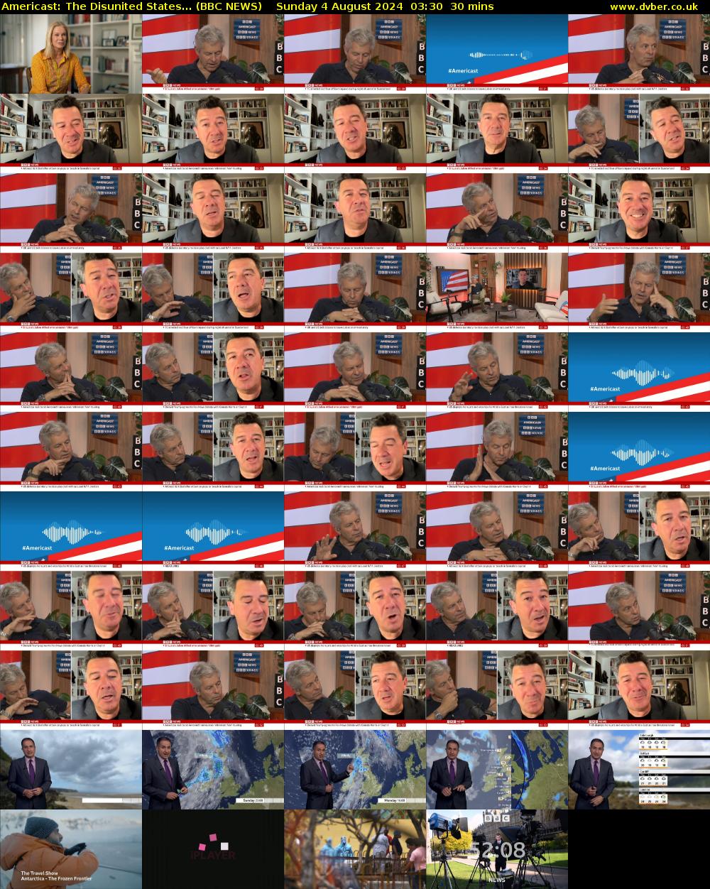 Americast: The Disunited States... (BBC NEWS) Sunday 4 August 2024 03:30 - 04:00