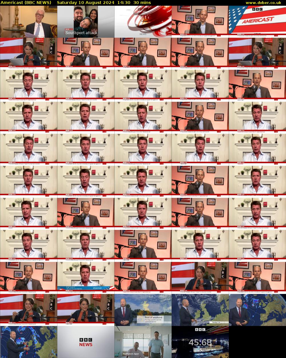 Americast (BBC NEWS) Saturday 10 August 2024 14:30 - 15:00