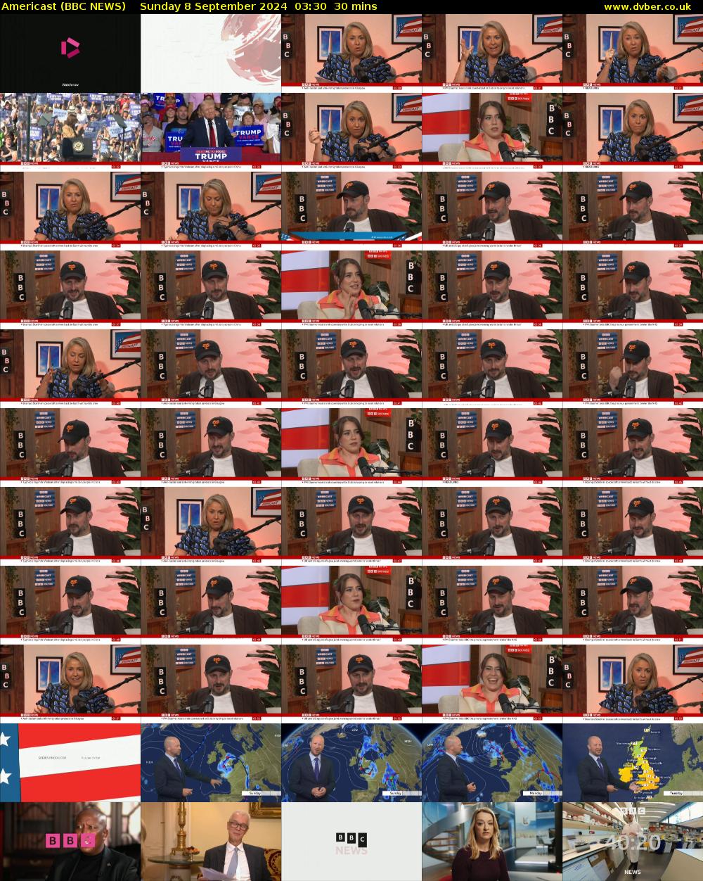 Americast (BBC NEWS) Sunday 8 September 2024 03:30 - 04:00