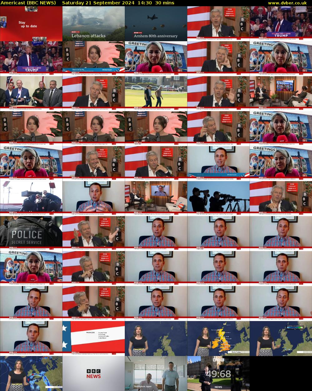 Americast (BBC NEWS) Saturday 21 September 2024 14:30 - 15:00