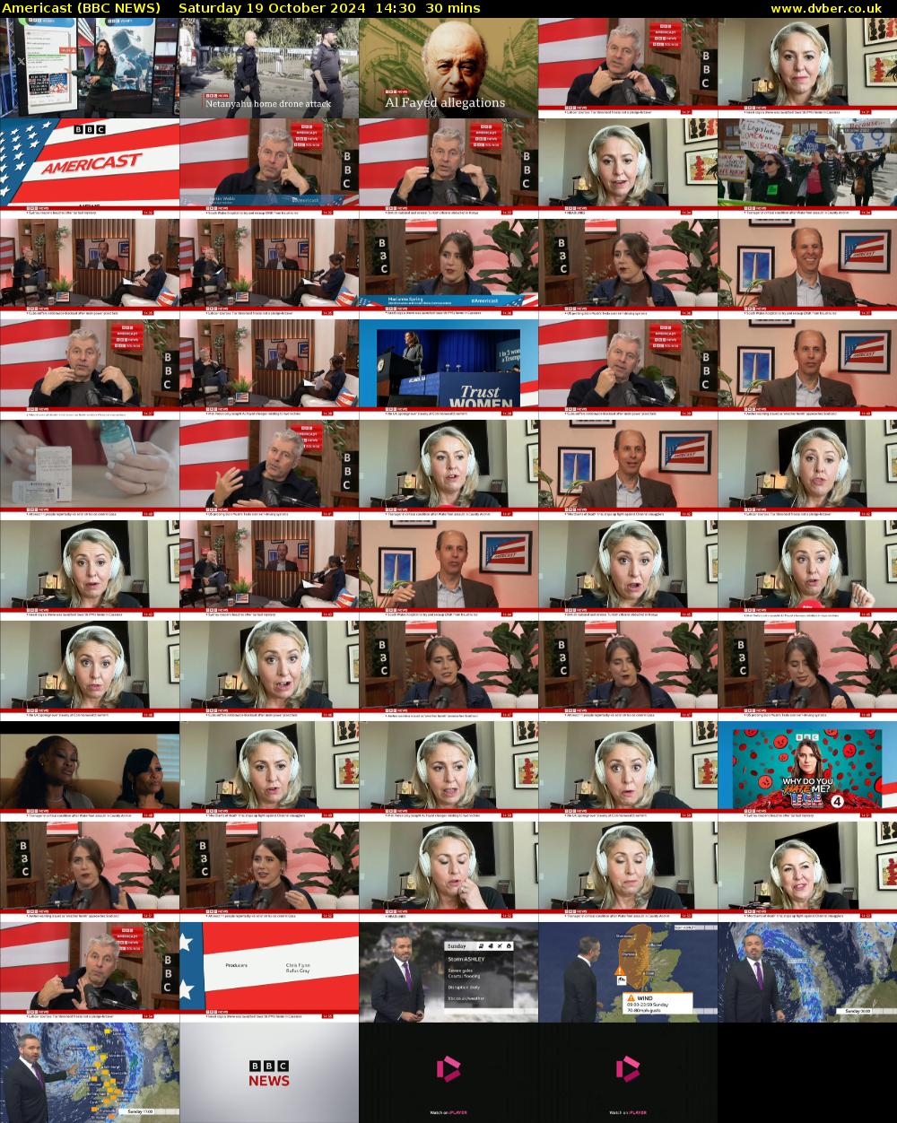 Americast (BBC NEWS) Saturday 19 October 2024 14:30 - 15:00