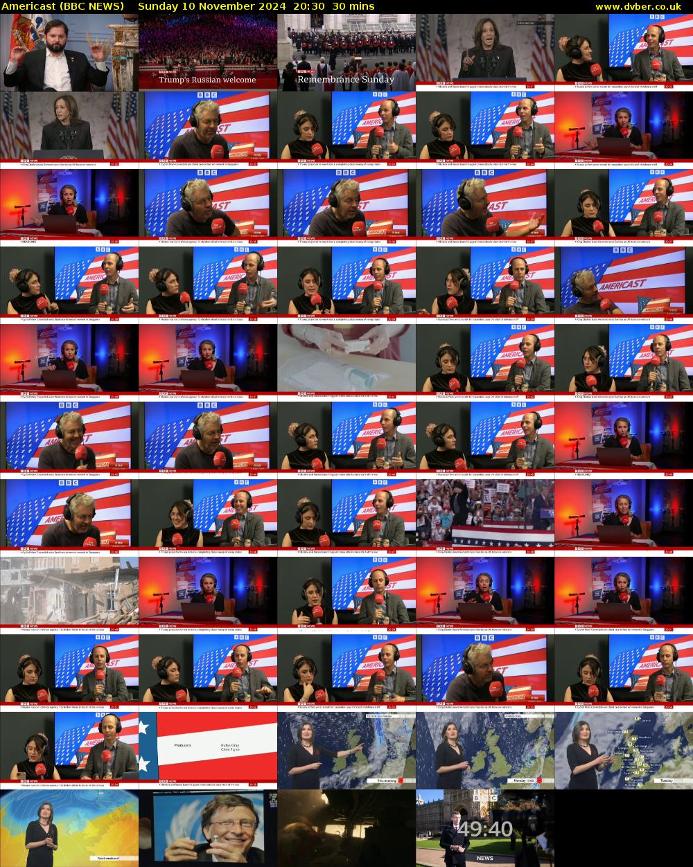 Americast (BBC NEWS) Sunday 10 November 2024 20:30 - 21:00