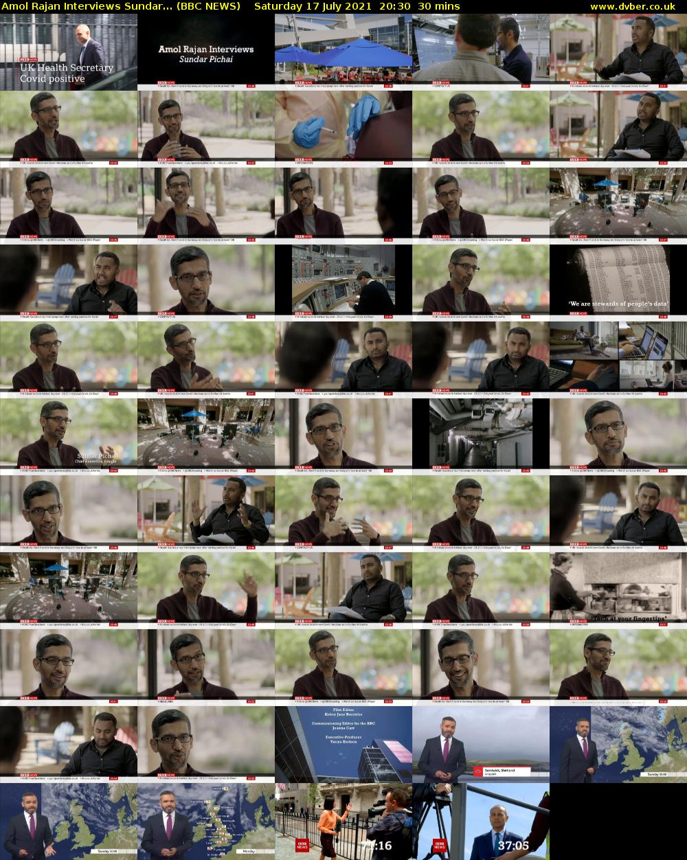 Amol Rajan Interviews Sundar... (BBC NEWS) Saturday 17 July 2021 20:30 - 21:00