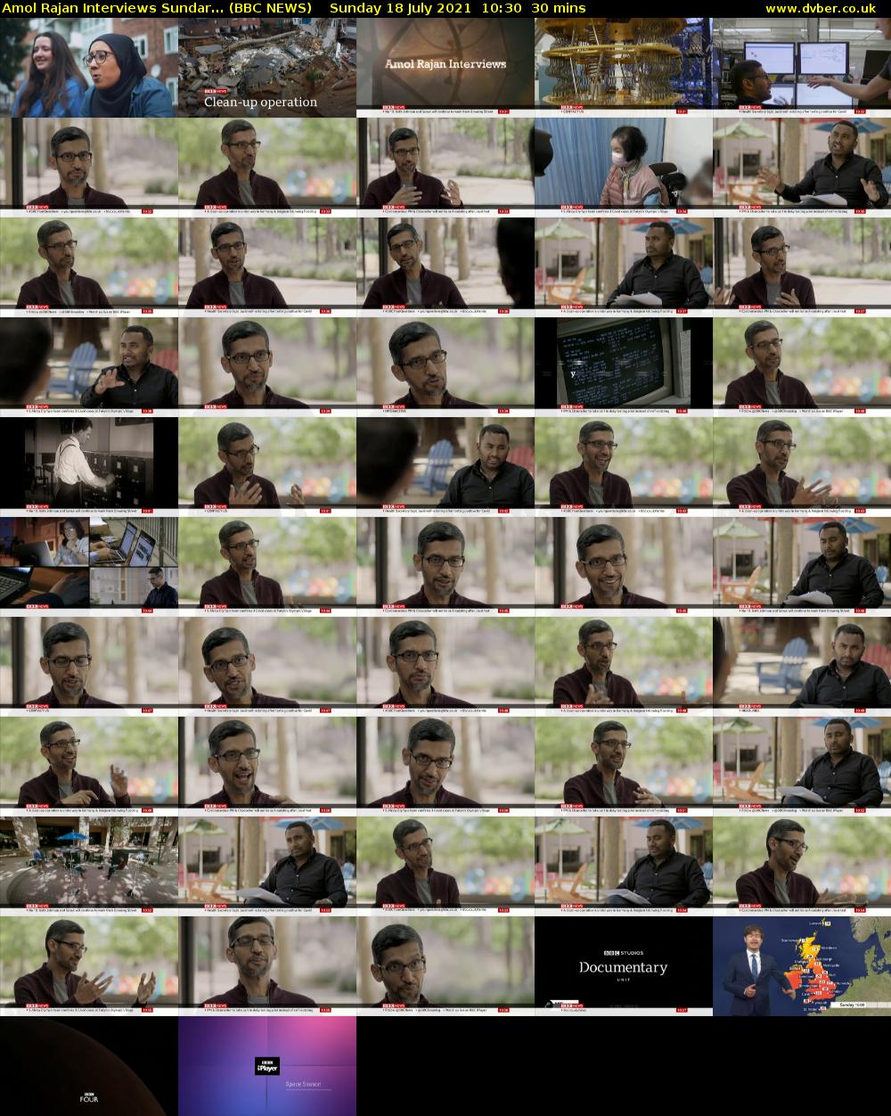Amol Rajan Interviews Sundar... (BBC NEWS) Sunday 18 July 2021 10:30 - 11:00
