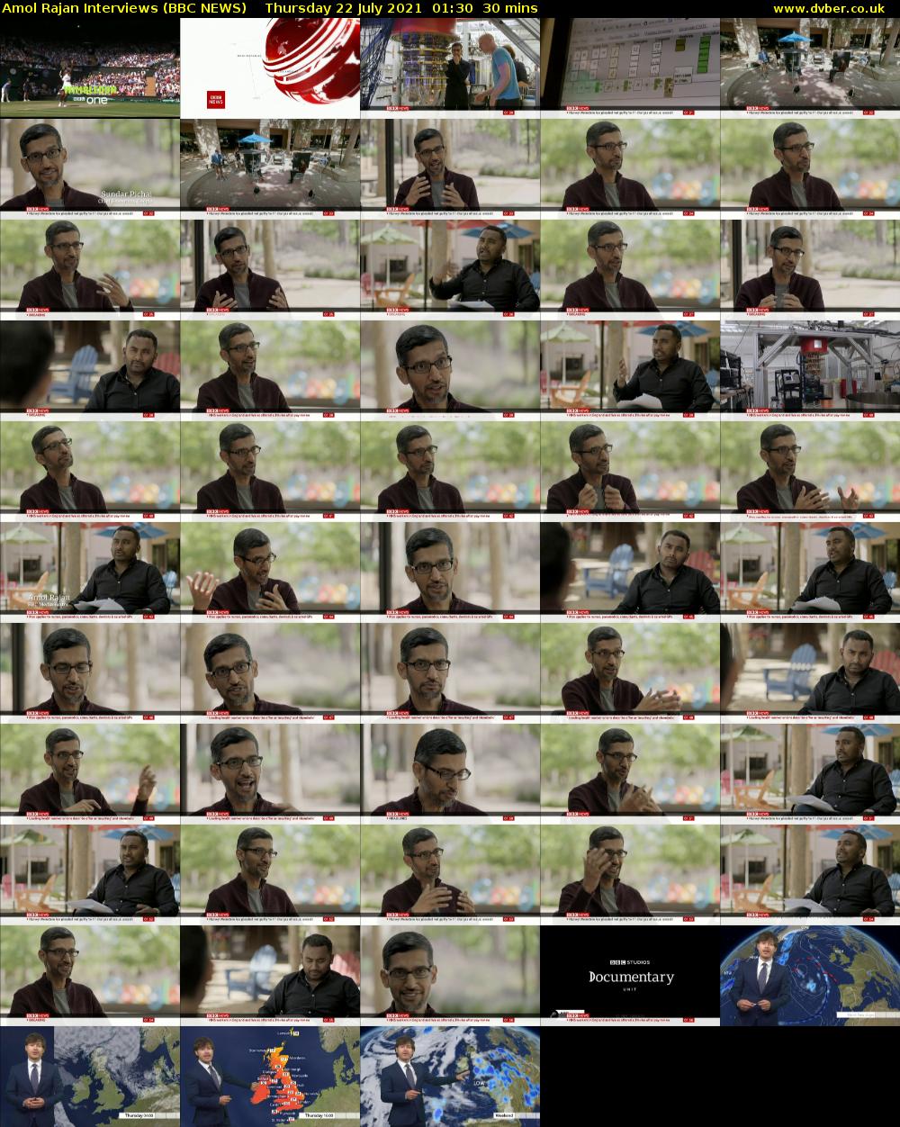 Amol Rajan Interviews (BBC NEWS) Thursday 22 July 2021 01:30 - 02:00