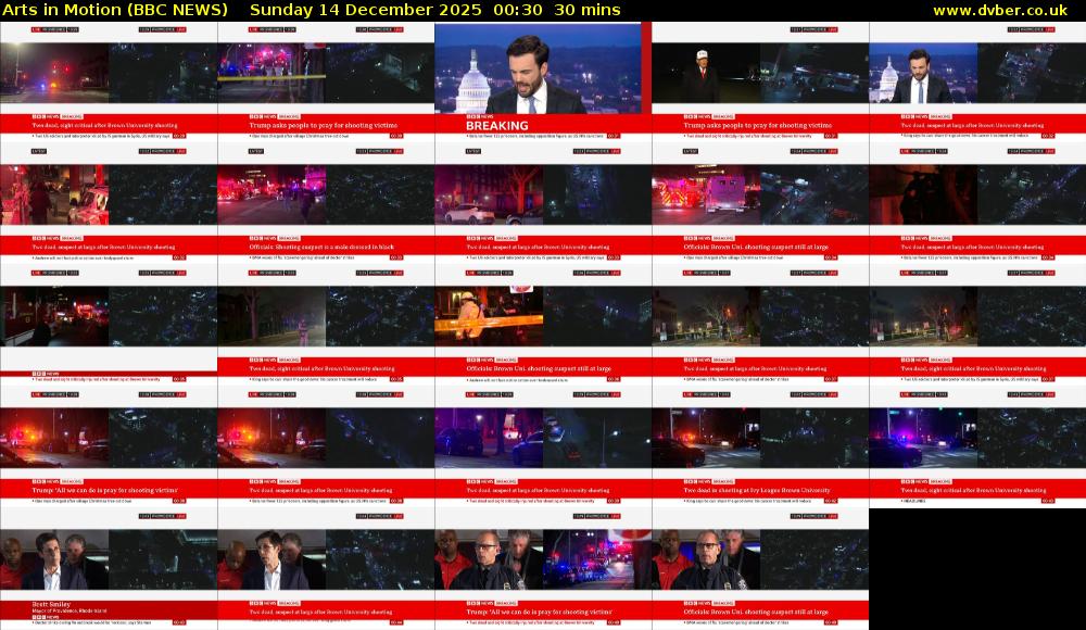 Arts in Motion (BBC NEWS) Sunday 14 December 2025 00:30 - 01:00