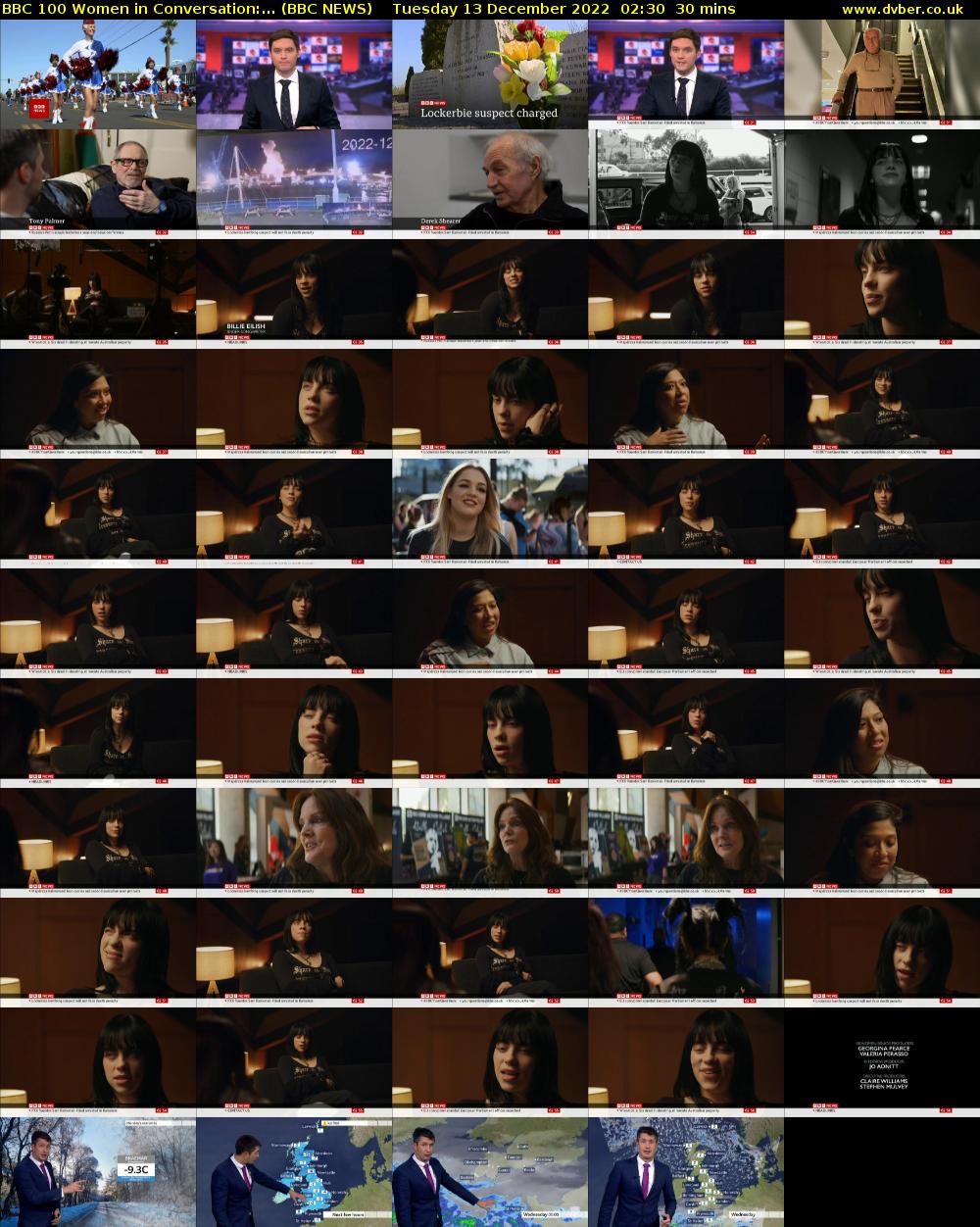 BBC 100 Women in Conversation:... (BBC NEWS) Tuesday 13 December 2022 02:30 - 03:00