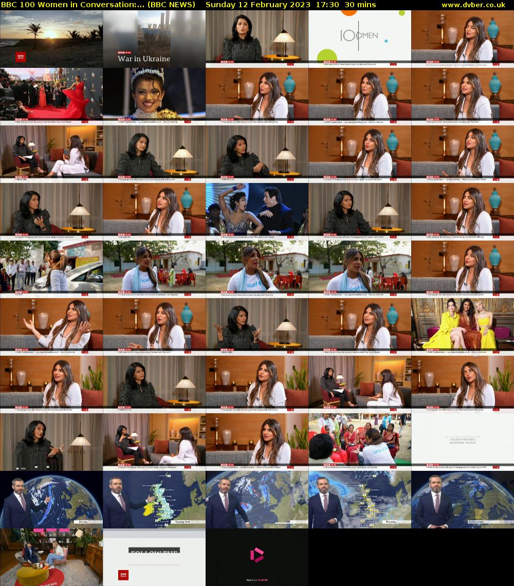 BBC 100 Women in Conversation:... (BBC NEWS) Sunday 12 February 2023 17:30 - 18:00