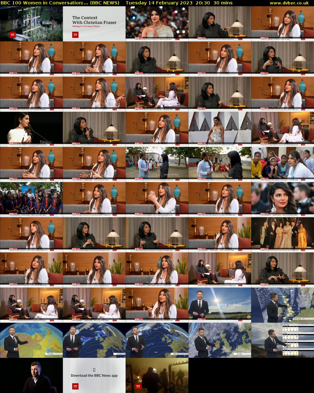 BBC 100 Women in Conversation:... (BBC NEWS) Tuesday 14 February 2023 20:30 - 21:00