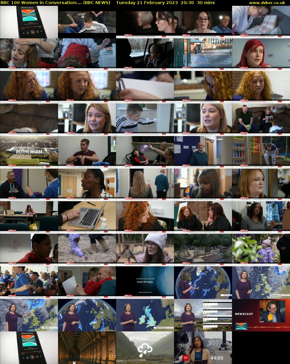 BBC 100 Women in Conversation:... (BBC NEWS) Tuesday 21 February 2023 20:30 - 21:00