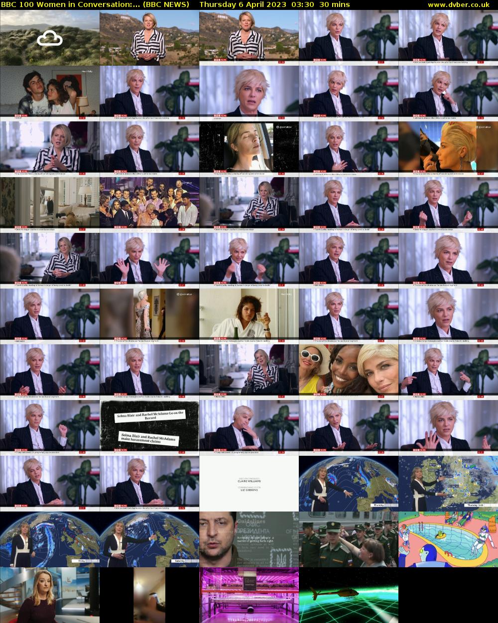 BBC 100 Women in Conversation:... (BBC NEWS) Thursday 6 April 2023 03:30 - 04:00