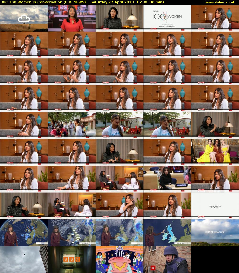 BBC 100 Women in Conversation (BBC NEWS) Saturday 22 April 2023 15:30 - 16:00