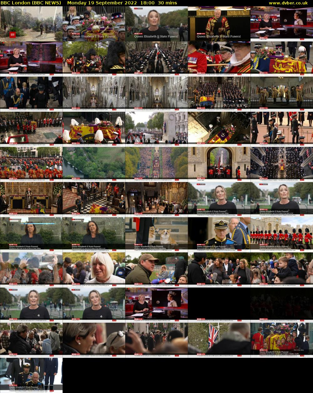BBC London (BBC NEWS) Monday 19 September 2022 18:00 - 18:30