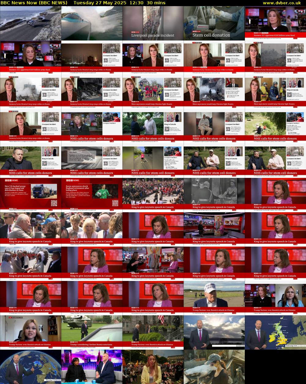 BBC News Now (BBC NEWS) Tuesday 27 May 2025 12:30 - 13:00