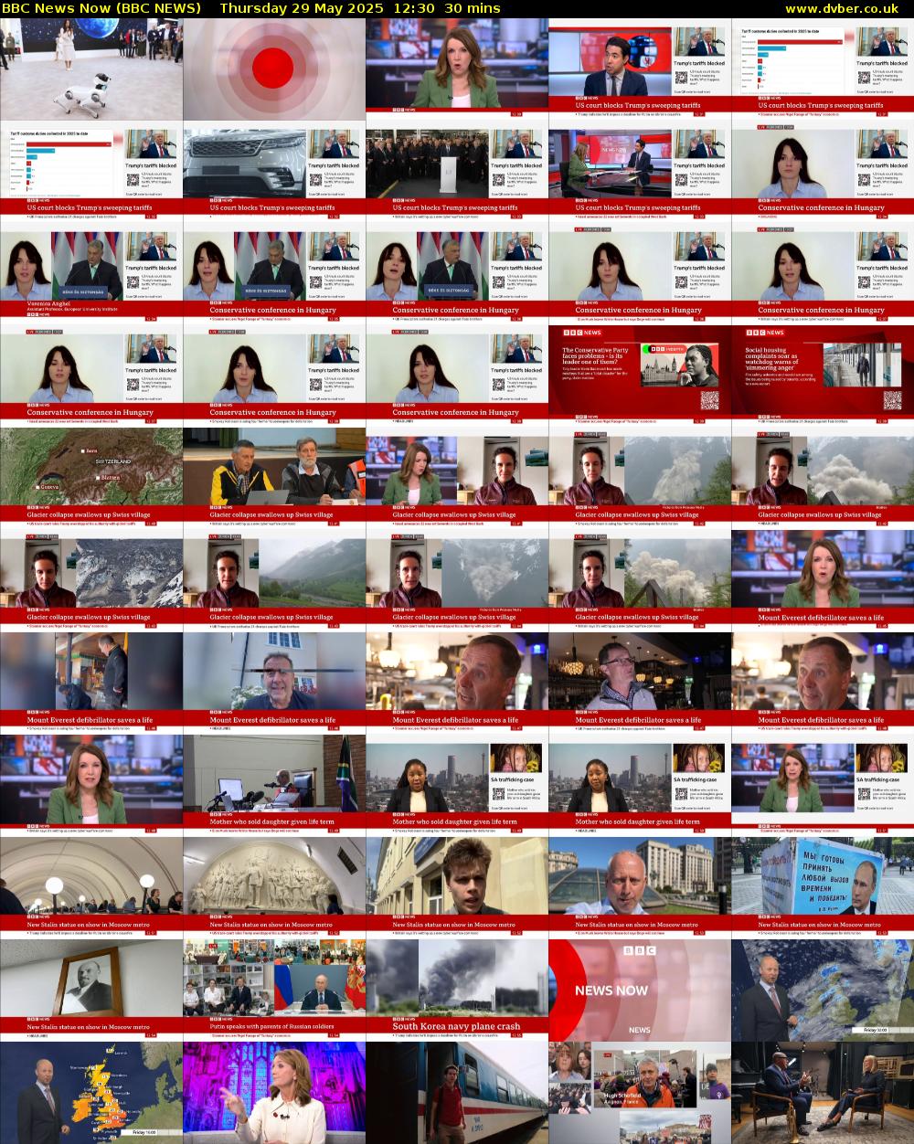 BBC News Now (BBC NEWS) Thursday 29 May 2025 12:30 - 13:00