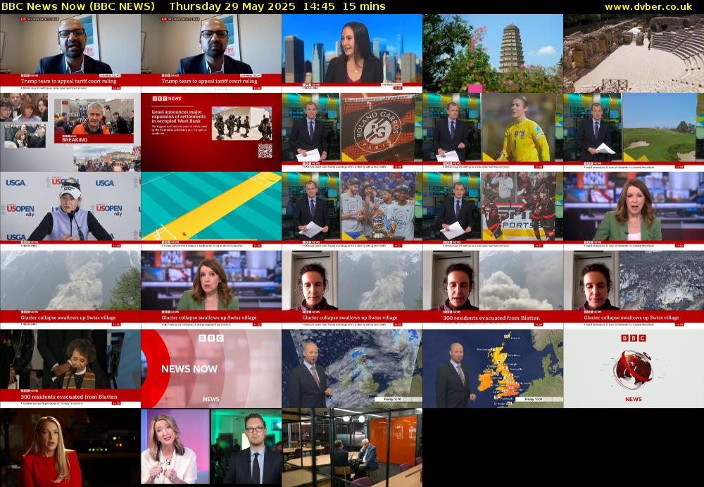 BBC News Now (BBC NEWS) Thursday 29 May 2025 14:45 - 15:00