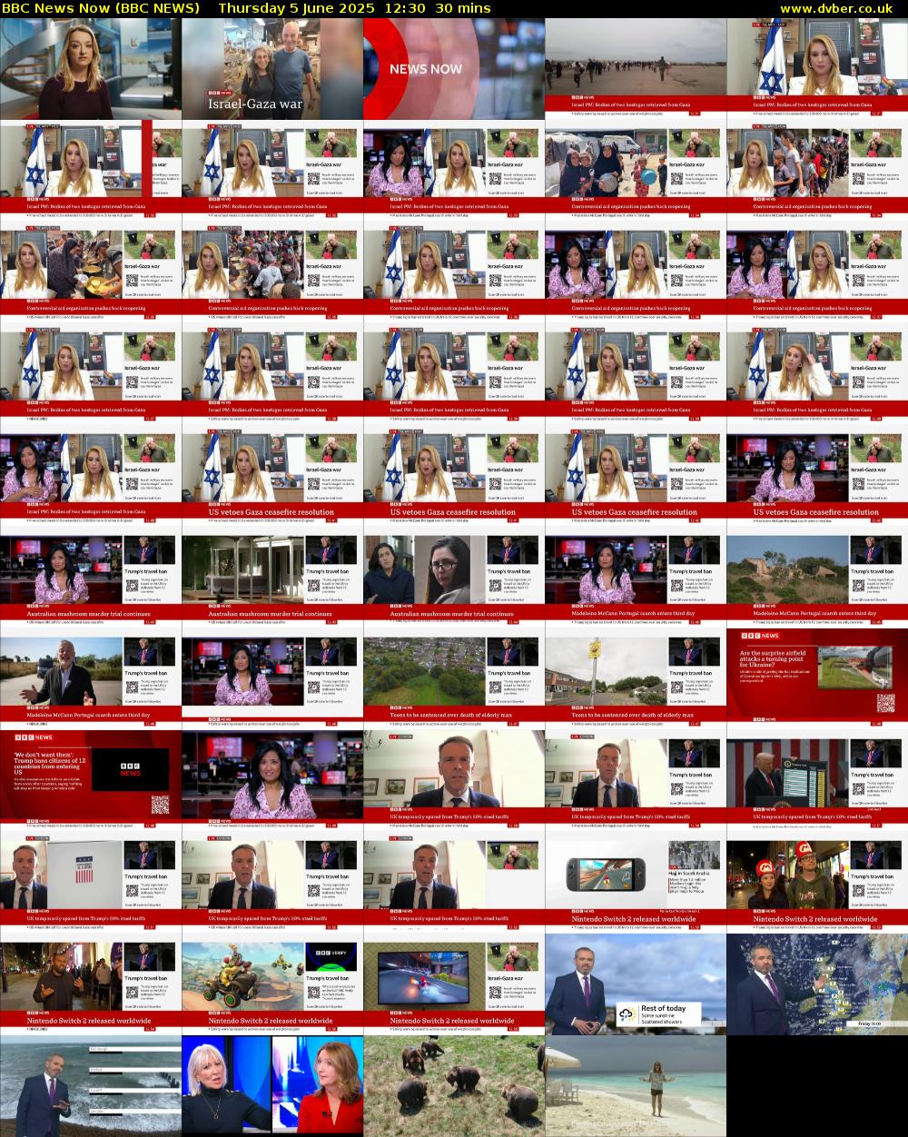 BBC News Now (BBC NEWS) Thursday 5 June 2025 12:30 - 13:00