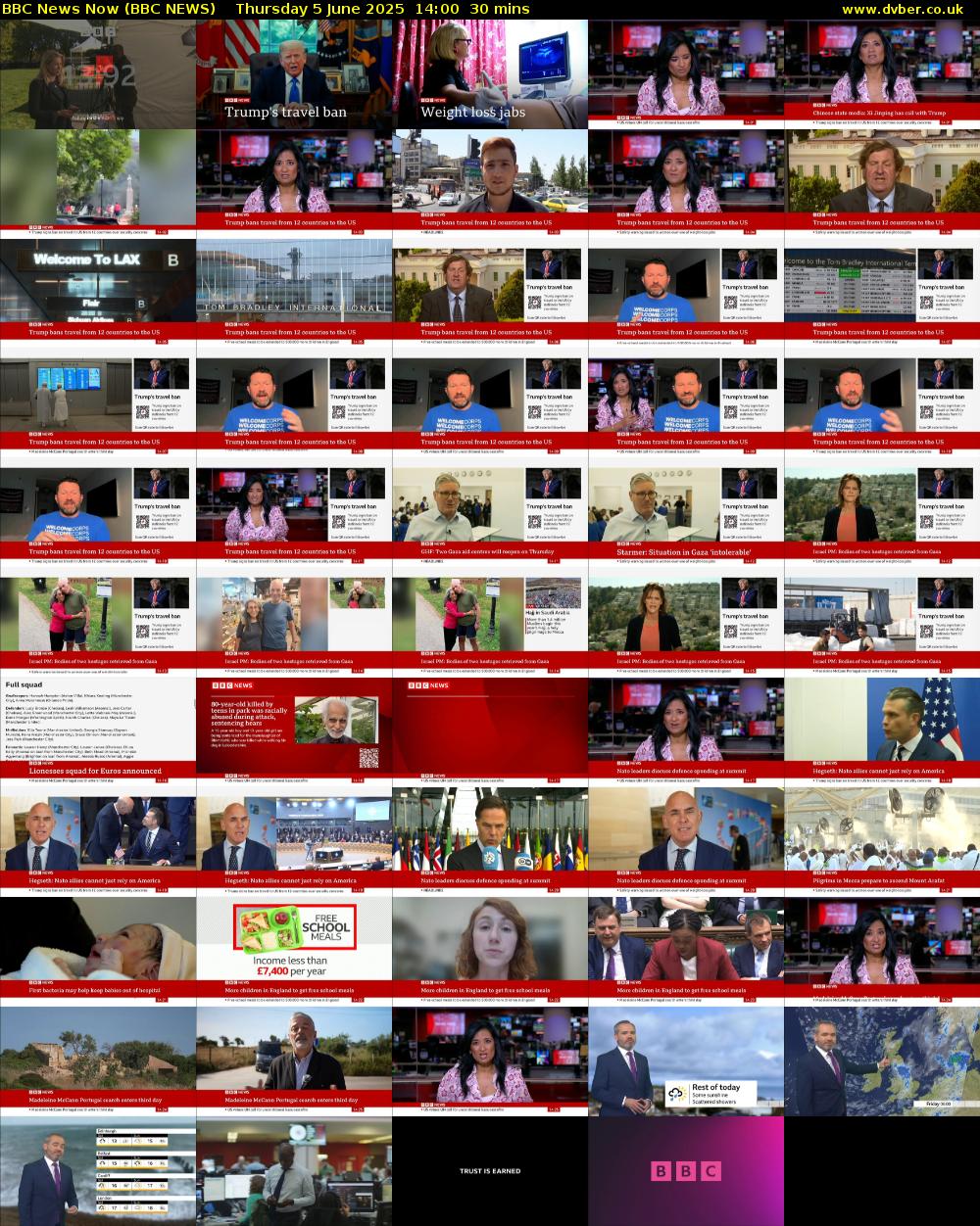BBC News Now (BBC NEWS) Thursday 5 June 2025 14:00 - 14:30