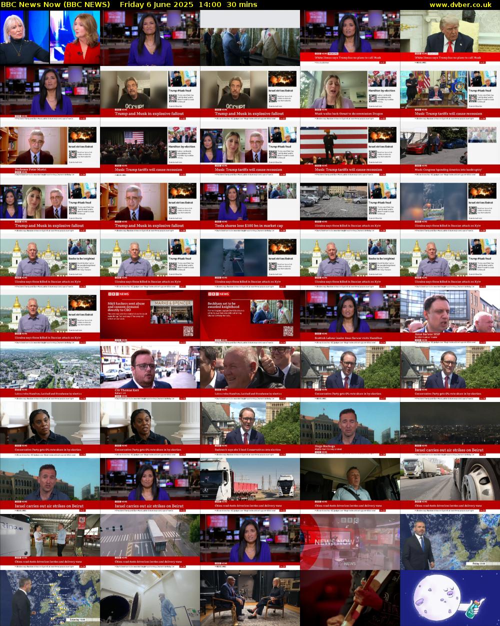 BBC News Now (BBC NEWS) Friday 6 June 2025 14:00 - 14:30