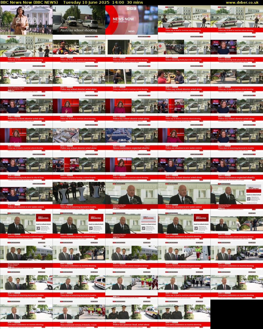 BBC News Now (BBC NEWS) Tuesday 10 June 2025 14:00 - 14:30