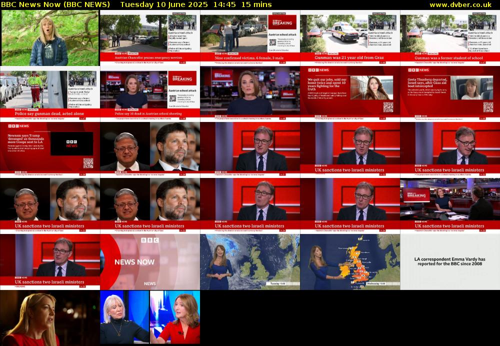 BBC News Now (BBC NEWS) Tuesday 10 June 2025 14:45 - 15:00