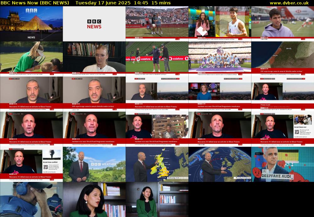 BBC News Now (BBC NEWS) Tuesday 17 June 2025 14:45 - 15:00