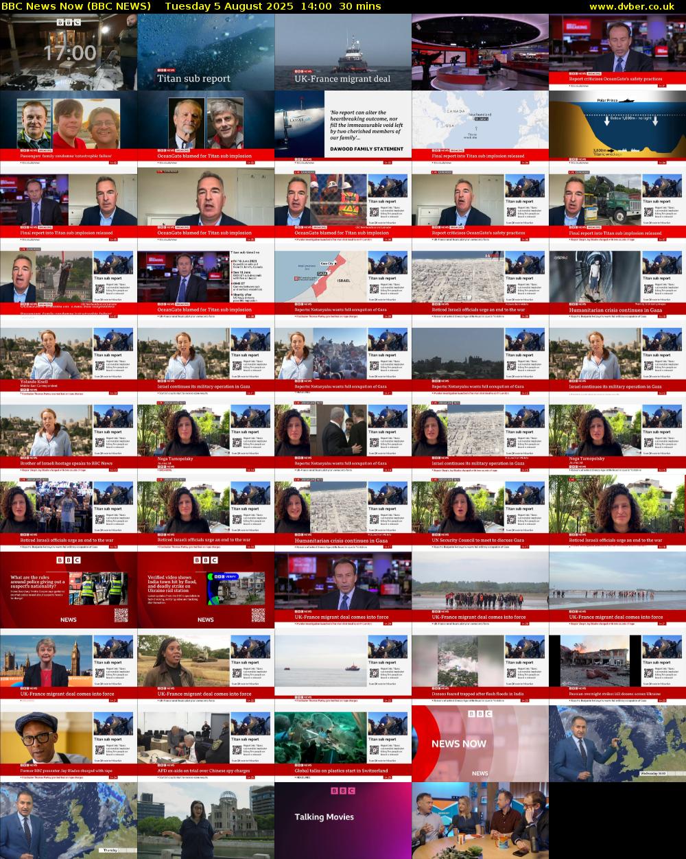 BBC News Now (BBC NEWS) Tuesday 5 August 2025 14:00 - 14:30
