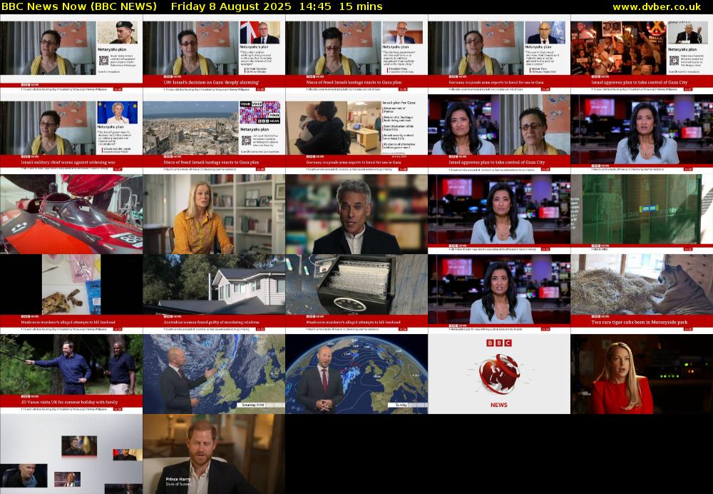 BBC News Now (BBC NEWS) Friday 8 August 2025 14:45 - 15:00