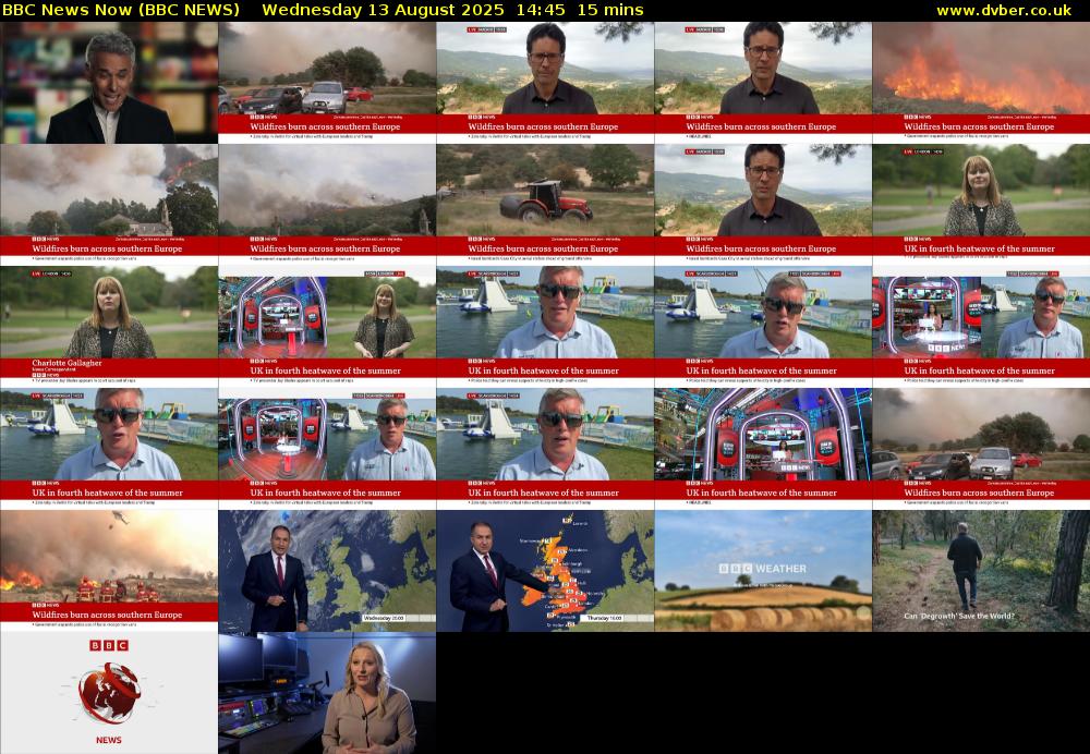 BBC News Now (BBC NEWS) Wednesday 13 August 2025 14:45 - 15:00
