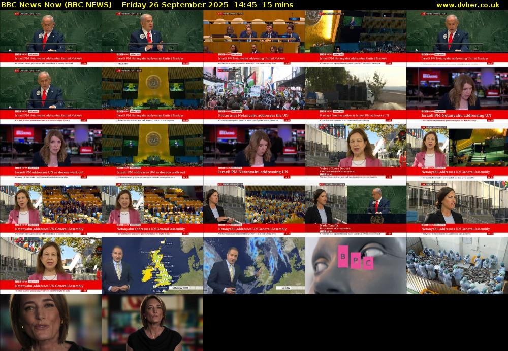 BBC News Now (BBC NEWS) Friday 26 September 2025 14:45 - 15:00