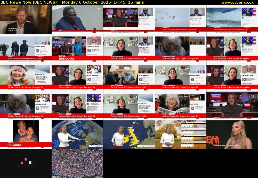 BBC News Now (BBC NEWS) Monday 6 October 2025 14:45 - 15:00