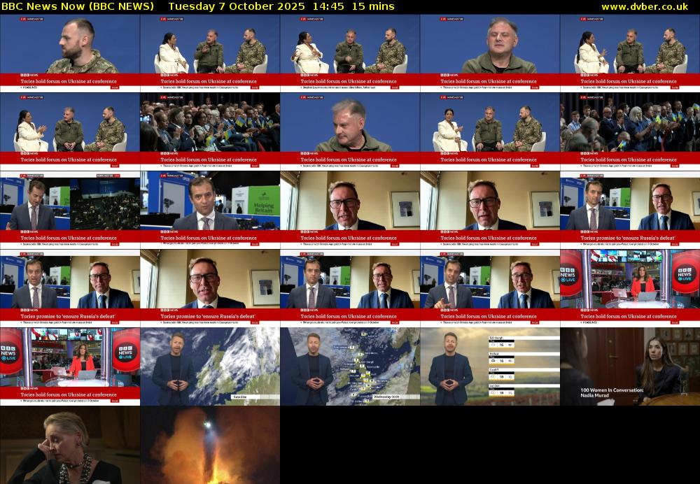 BBC News Now (BBC NEWS) Tuesday 7 October 2025 14:45 - 15:00