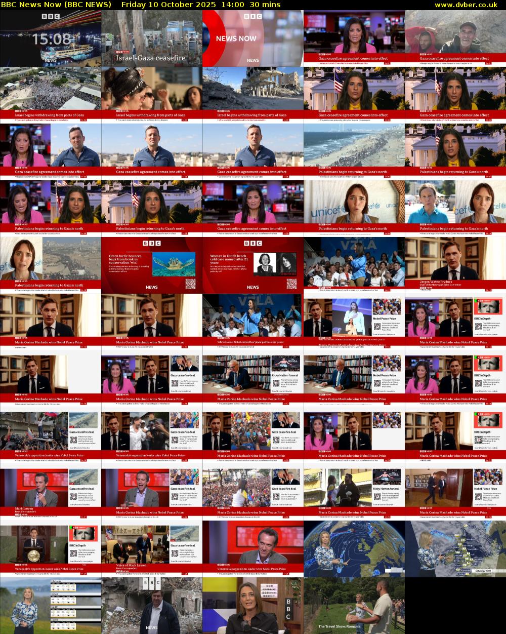BBC News Now (BBC NEWS) Friday 10 October 2025 14:00 - 14:30