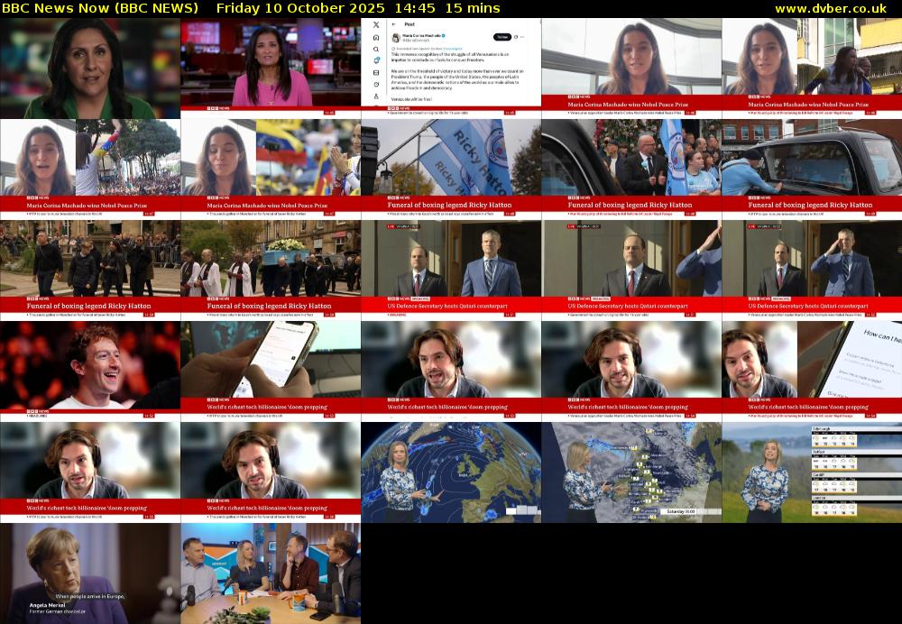BBC News Now (BBC NEWS) Friday 10 October 2025 14:45 - 15:00