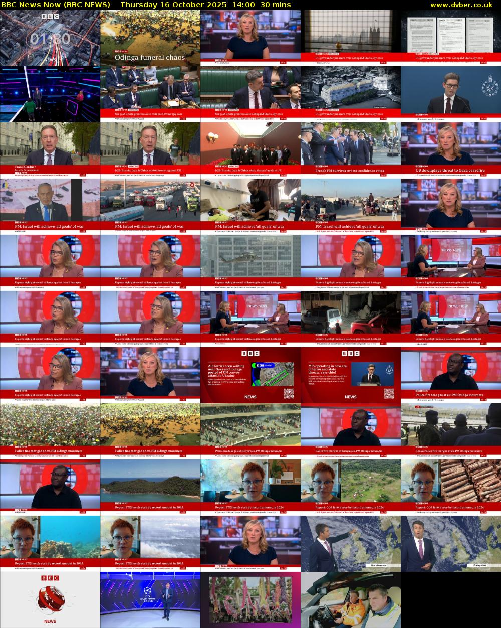 BBC News Now (BBC NEWS) Thursday 16 October 2025 14:00 - 14:30
