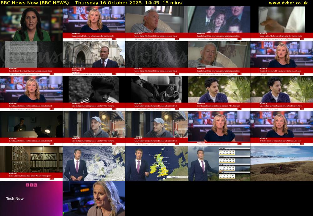 BBC News Now (BBC NEWS) Thursday 16 October 2025 14:45 - 15:00