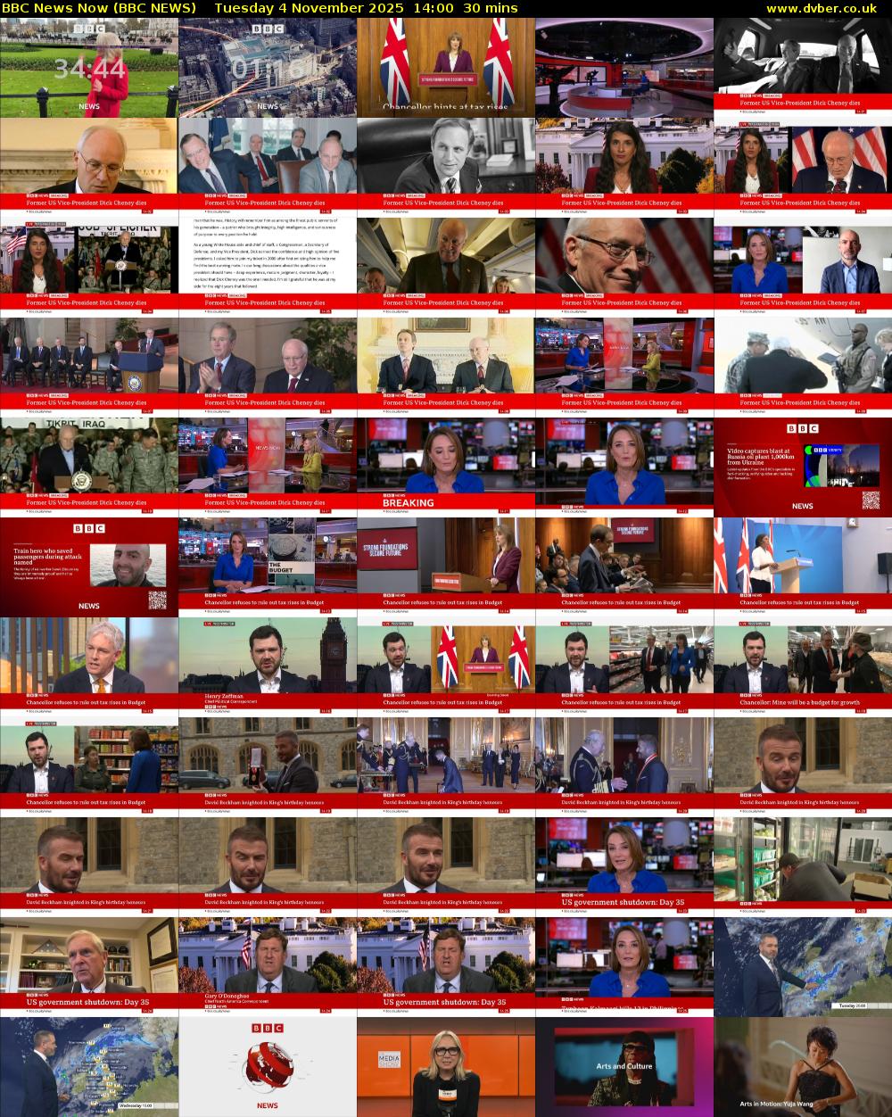 BBC News Now (BBC NEWS) Tuesday 4 November 2025 14:00 - 14:30