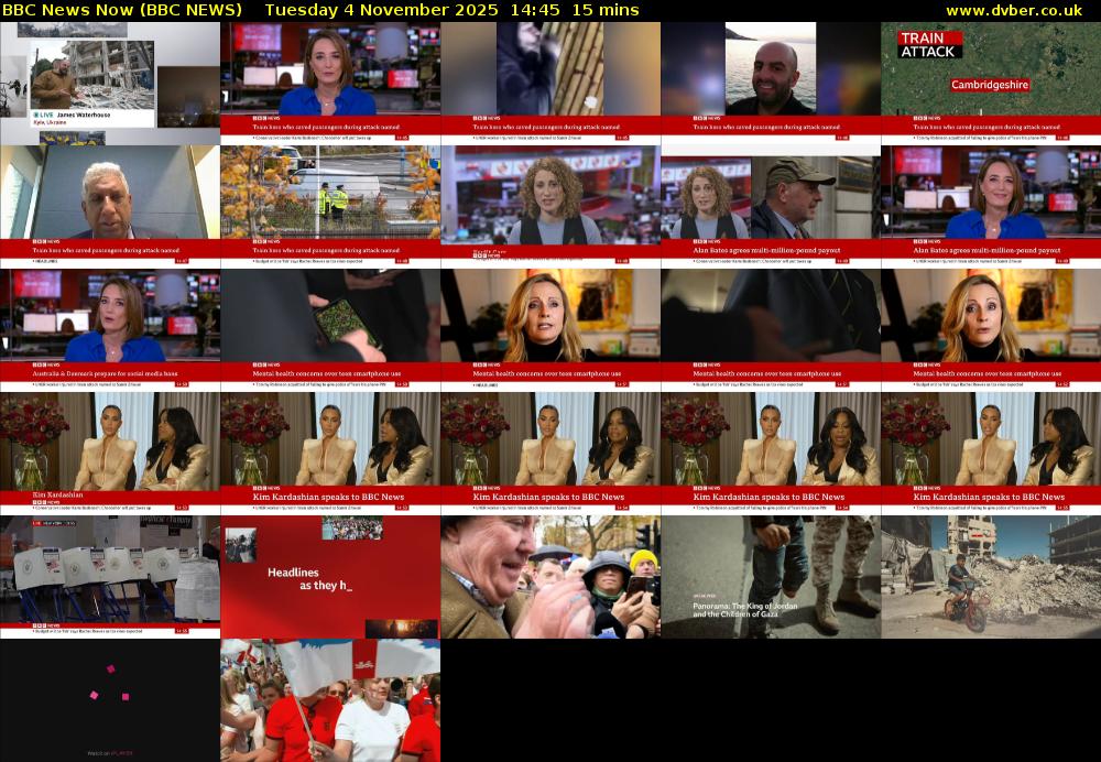 BBC News Now (BBC NEWS) Tuesday 4 November 2025 14:45 - 15:00