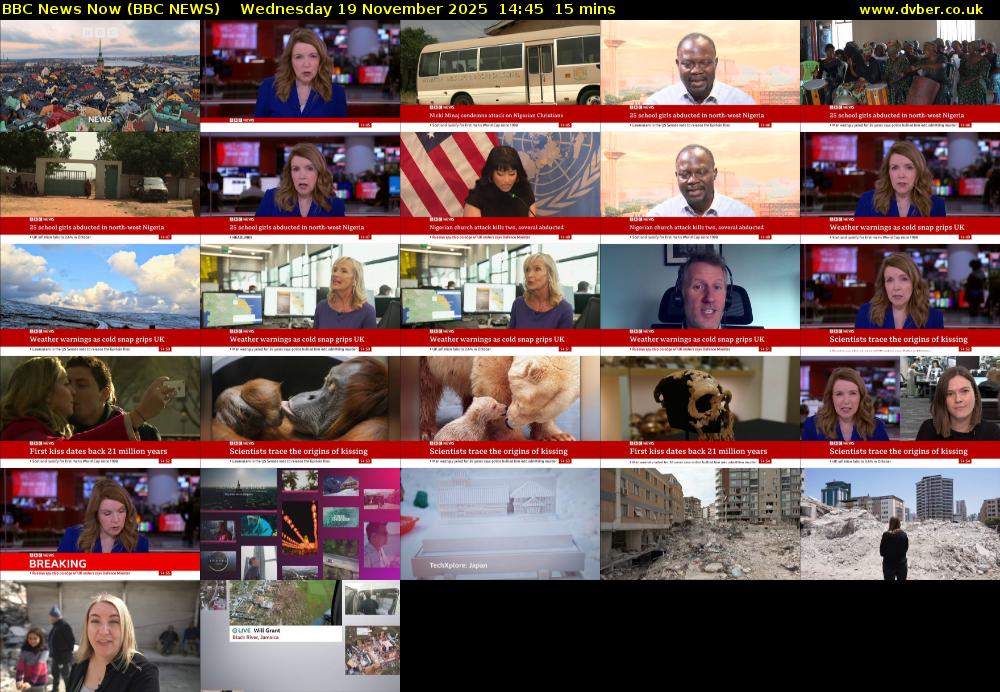BBC News Now (BBC NEWS) Wednesday 19 November 2025 14:45 - 15:00