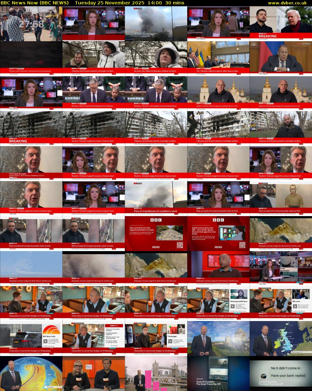 BBC News Now (BBC NEWS) Tuesday 25 November 2025 14:00 - 14:30