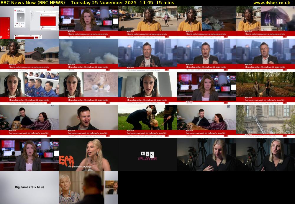 BBC News Now (BBC NEWS) Tuesday 25 November 2025 14:45 - 15:00