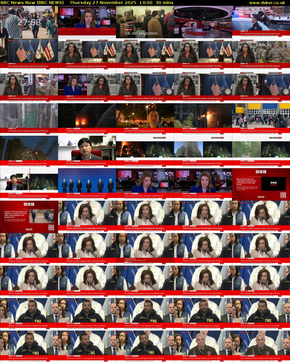BBC News Now (BBC NEWS) Thursday 27 November 2025 14:00 - 14:30