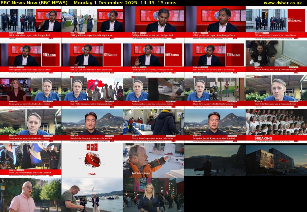 BBC News Now (BBC NEWS) Monday 1 December 2025 14:45 - 15:00