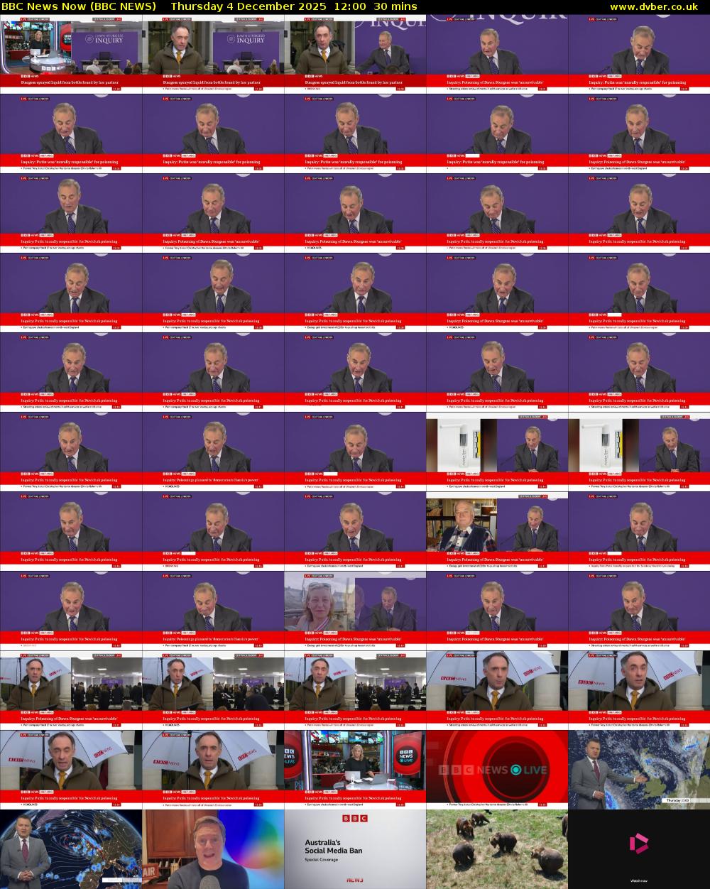BBC News Now (BBC NEWS) Thursday 4 December 2025 12:00 - 12:30