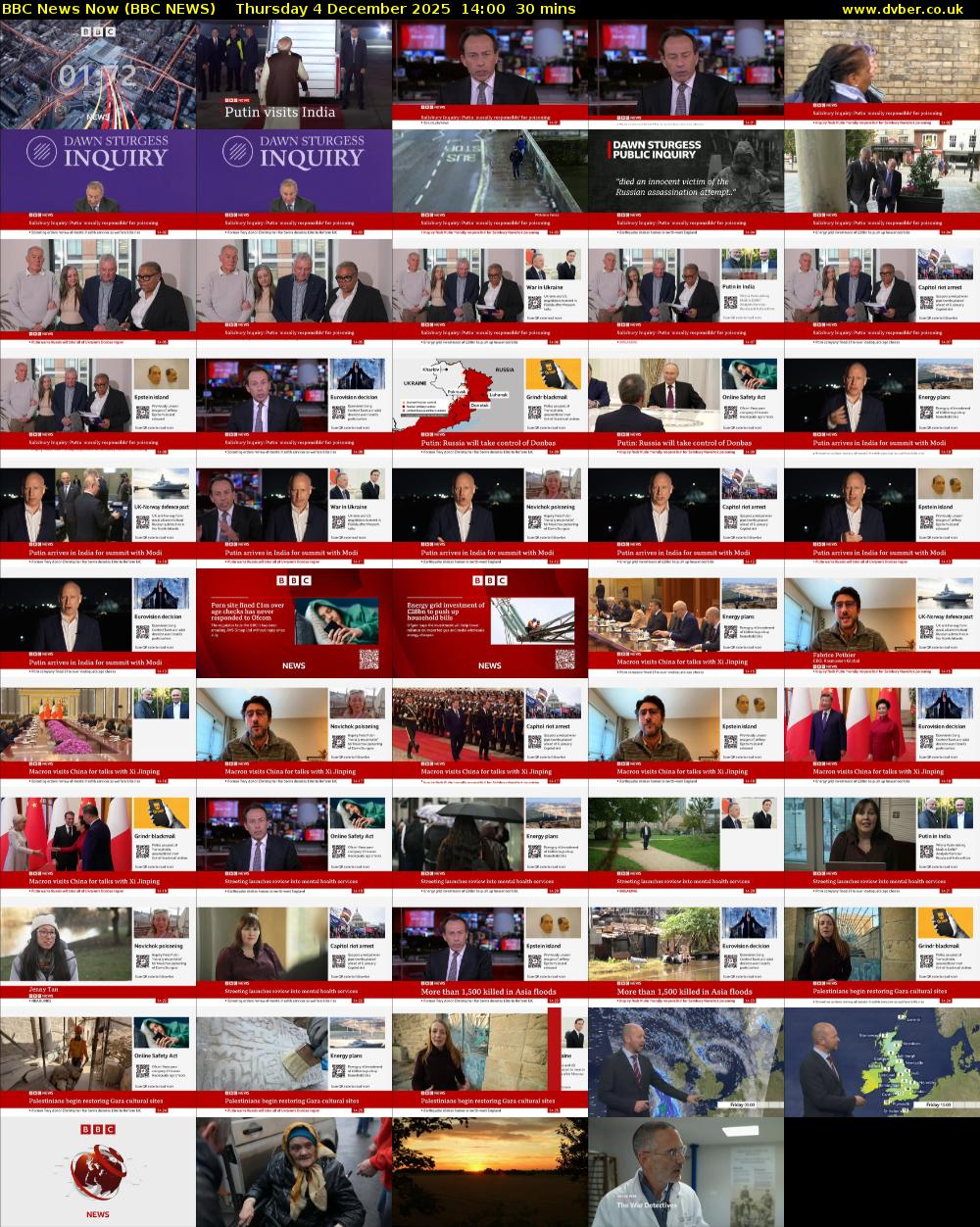 BBC News Now (BBC NEWS) Thursday 4 December 2025 14:00 - 14:30