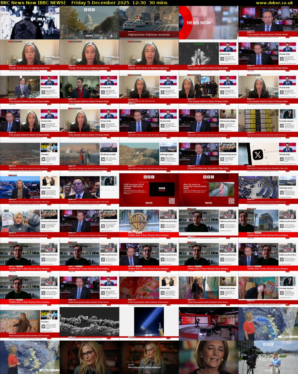 BBC News Now (BBC NEWS) Friday 5 December 2025 12:30 - 13:00